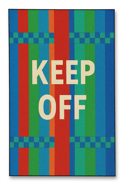 Rugs Modern Halı MOSSO Διακοσμητικό Χαλί με Γραπτό Θεματικό Σχέδιο "Keep Off"...