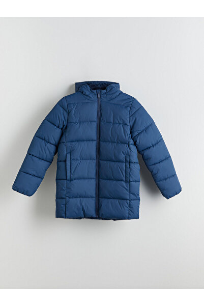 LC Waikiki Palton puf pentru băiat cu glugă LCW Kids