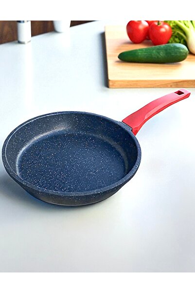 GÜLSANÇELİK Granit döküm tava indiksiyon ocak uyumlu döküm kızartma tavası 24...