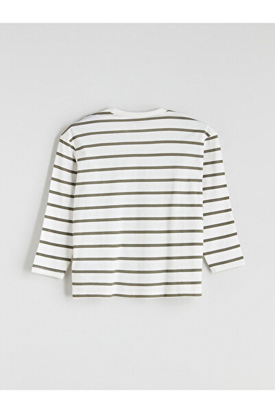 LC Waikiki Ecru Crew Neck Printed Boys' Sweatshirt and Sweatpants Set of 2