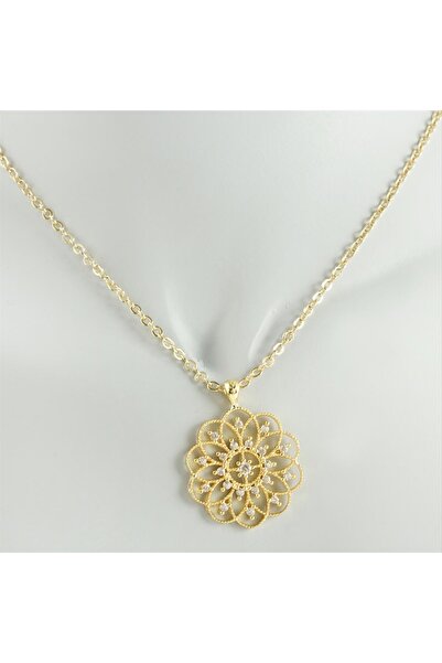 ZERO LAND Flower Zircon Stone Trend Necklace