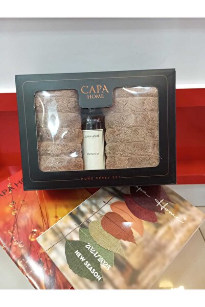 Çapa Home Premium Cotton Gift Dowry Set Daily Room Scented 2-Piece Hand, Face and Bath Towels 50X90 70X140