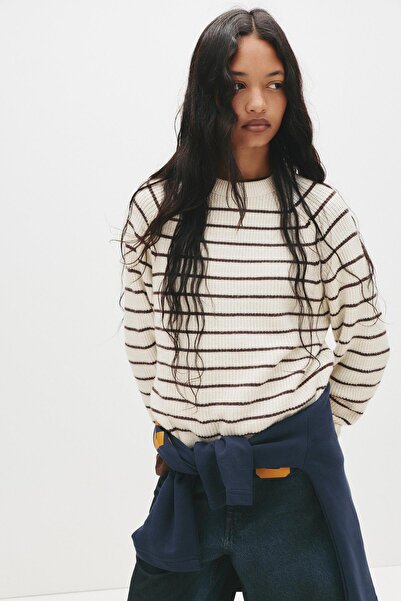 Pull & Bear Fitilli örgü kazak