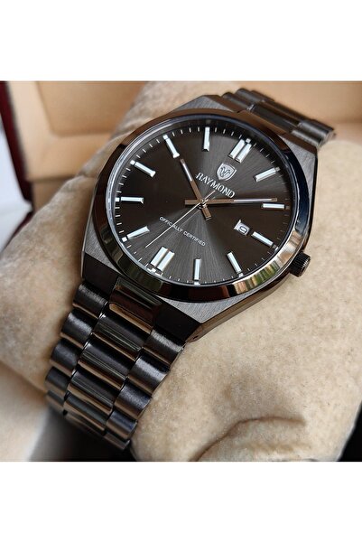 Raymond Titanium Color Steel Men's Wristwatch