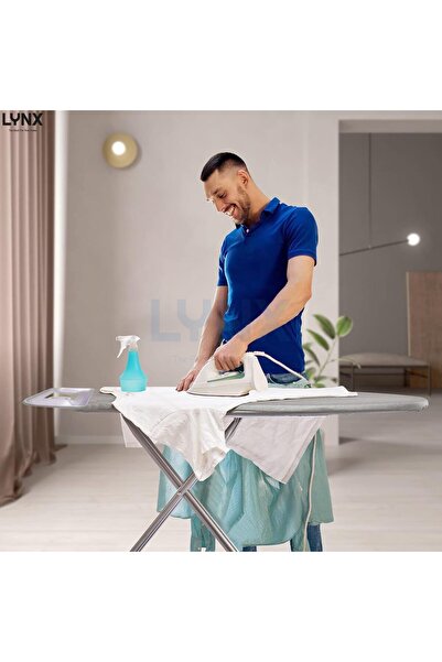 LYNX Ironing Table 30 x 100 inches with Large Steam Iron Holder