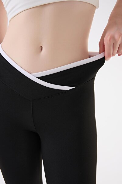 İmaj 489 Black Color Recovery and Extra Stretch Effect Normal Waist Leggings