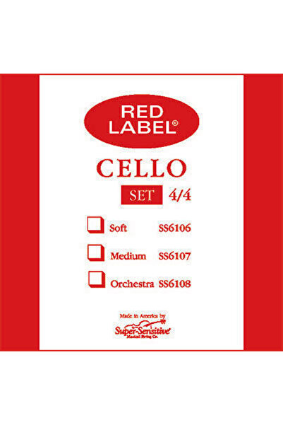 Super Sensitive Cello String Red Label g 1/2
