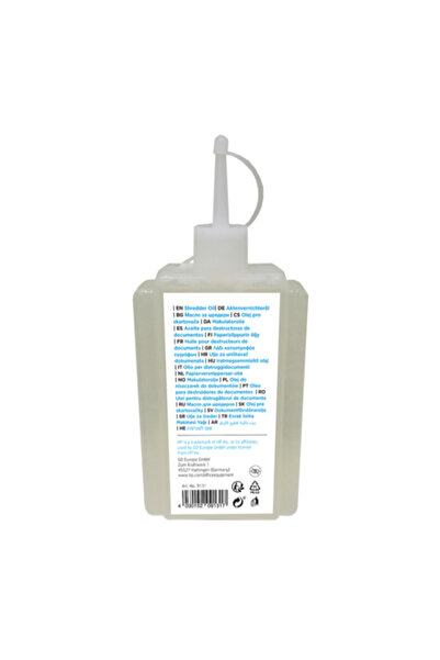 HP Shredder Oil 120 ml Bottle Plant Based to Care for Your Shredder 9131