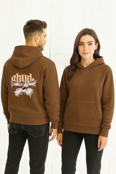 ArtYus Bhude Colorat cu imprimeu cu glugă Swea tricou