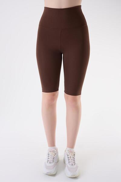 İmaj 425 Brown Color Normal Waist Leggings with Recovery and Extra Stretch Effect