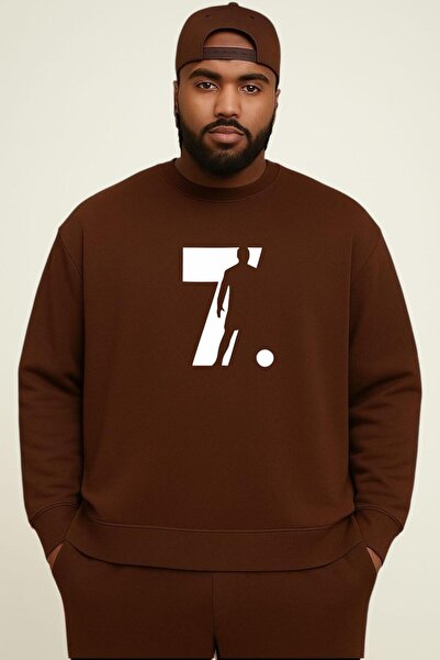 DM DOLCE MORE Hanorac unisex cu 3 fire din bumbac pieptănat, cu 7 imprimeuri,...