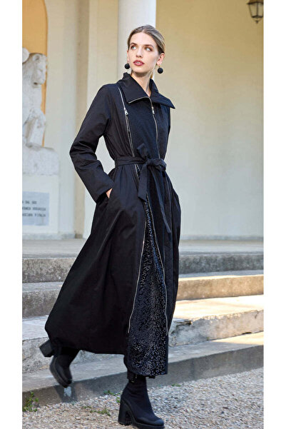 MissWhence Zipper Detailed Top Coat