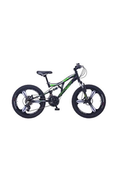 Salcano Nova 20 Md Monoblok Jant Siyah Yeşil Çocuk Bisikleti