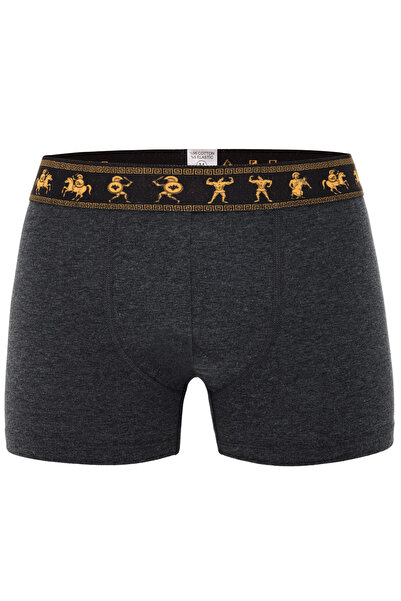 Saint Sail Cotton Lycra Stretch Fabric Printed Colorful Roman Pattern Men's Boxer