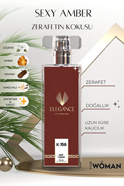 silver elegance vip perfume Sexy Amber 50 ml – Oryantal Sıcaklık ve Çiçeksi Kadın Parfümü (K-158)