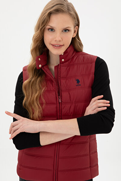 U.S. Polo Assn. Women's Burgundy Vest 50311989-Vr014