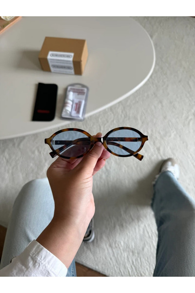 RoseandRoses نظارات شمسية بتصميم دائري مماثل من ميوكس باللون الأزرق الفهد