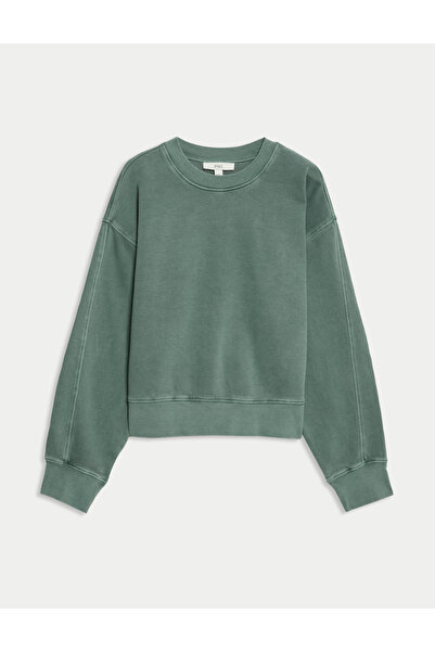 Marks & Spencer Pamuklu Uzun Kollu Sweatshirt