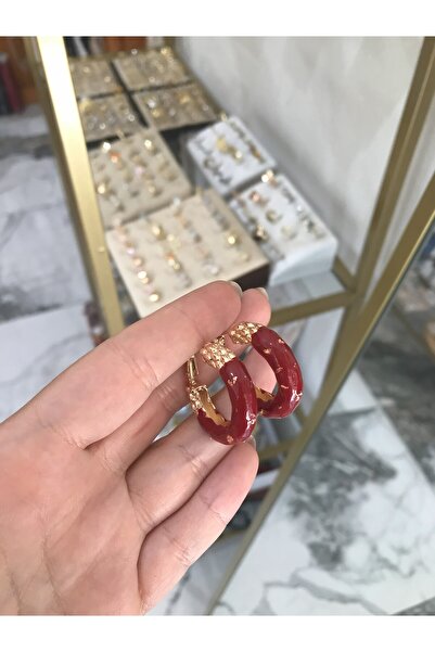 the ASEL İNCİ أقراط ذهبية من السلسلة الخاصة