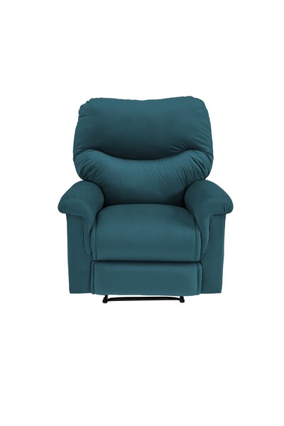 Lazy Vibes Velvet Rocking Recliner Chair - Dark Turquoise - NZ110