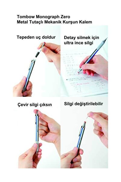 Tombow قلم رصاص ميكانيكي أحادي الرسم صفر 0.3 مم مبطن