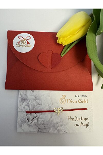 Diva Gold Bratara din aur Libelula