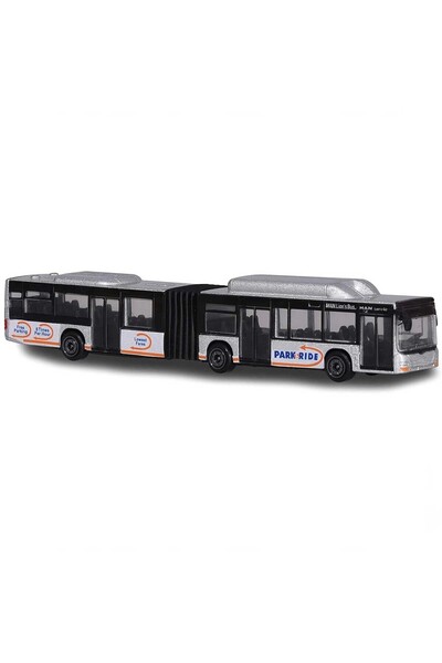 TOYFEST Majorette Transporter Mass Transit Vehicle Metal Gray Model - 20 CM