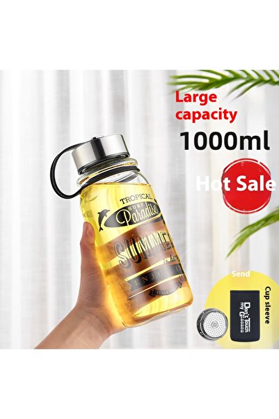 choice2 400ML-2000ML 1000ML GIANXI 400/2000ML Transparent Glass Cup With Filtering Large Capacity Coffee Cup