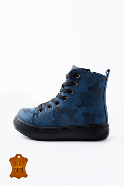 lina step Hakiki Deri Ortopedik Tabana Dikişli Su Geçirmez Sıcak Tutar Kız Çocuk Günlük Bot