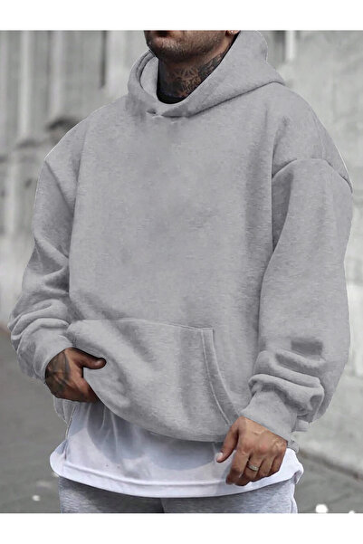 uyguntarz Unisex Pew Pew Caricature Printed Design Oversize Sweatshirt