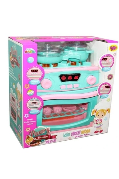 Uğurböceği 2309 Sesli ve Işıklı Pilli Ocak Ve Fırın Seti oyuncak eğitici