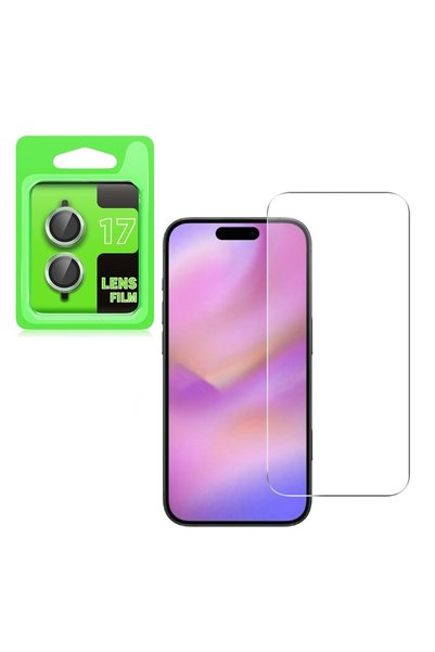 corcishop واقي عدسة ايفون 17 اخضر + واقي شاشة