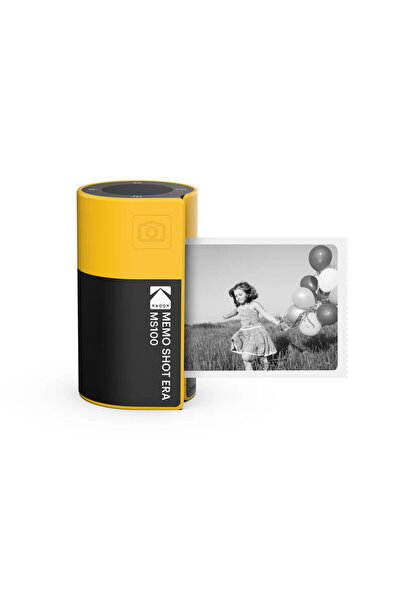 Kodak Aparat foto instantaneu Memo Shot ERA 2 în 1, imprimantă foto, set cu o rolă, galben