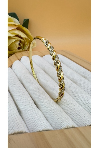 XUPING JEWELRY Zirkon Taşlı Spiral Model Kelepçe