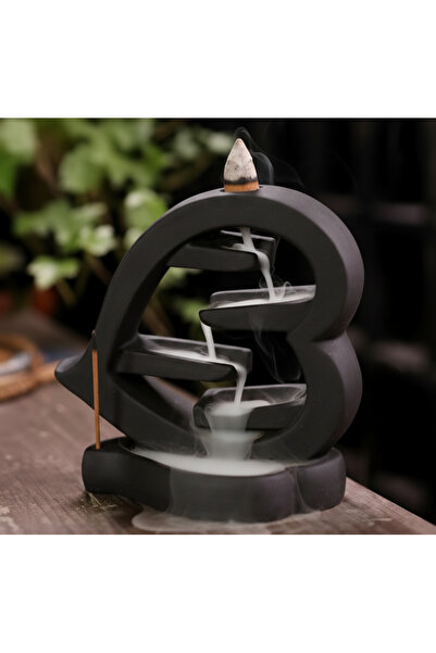 SEMY STORE Kalp Temalı Geri Akış Tütsüsü, Ev Dekorasyon, Obje, Biblo, Aşk, Ta...