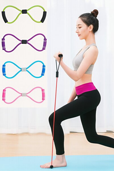 poswicon Plăci de rezistență Pilates, cauciuc pentru exerciții, cauciuc pentru exerciții de yoga, 1 bucă specială