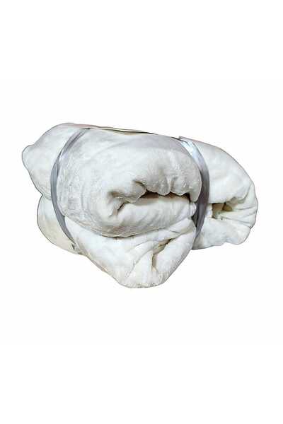 OEM Cocolino super fluffy blanket for double bed, butterfly pattern 200x220, White