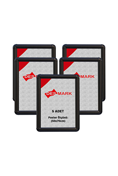 DESMARK 5 Adet 25 mm B2(50x70) Rondo Köşe Alüminyum Aç-Kapa Çerçeve – Poster ...