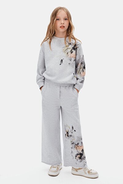 HAUSEkids بدلة ماجيك ستريت للفتيات من سن 8 إلى 14 سنة - رمادي فضائي