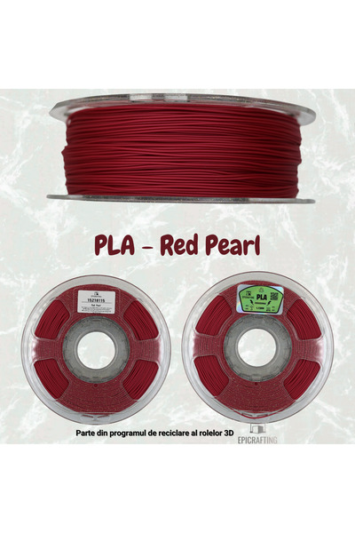 Epic Crafting Filament 3D PLA - RED PEARL / ROSU PERLAT
