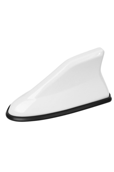 No branded FM Radio Antenna, Premium Car, Universal, Waterproof, Aerodynamic Shape, 17 x 7.5 x 6 cm, Alb