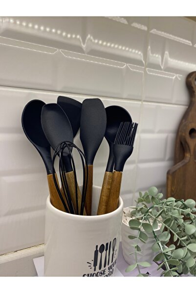 magical dreams 7 Piece Silicone Serving Set + Ceramic Spoon Holder