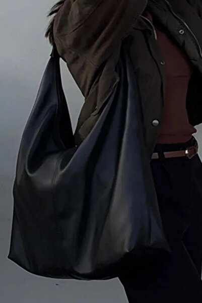 themoiss حقيبة كتف نسائية كبيرة الحجم من الجلد الصناعي باللون الأسود