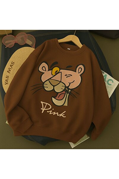 BENROMA 3 İPLİK PENYE PİNK BASKILI UNİSEX SWEATSHIRT