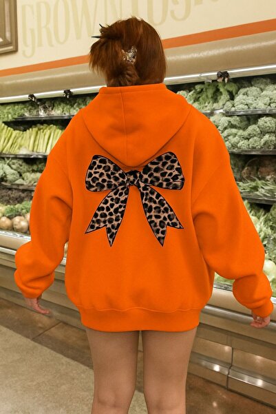 DM DOLCE MORE سترة بغطاء للرأس للجنسين مصنوعة من قماش القطن الممشط المطبوع بث...