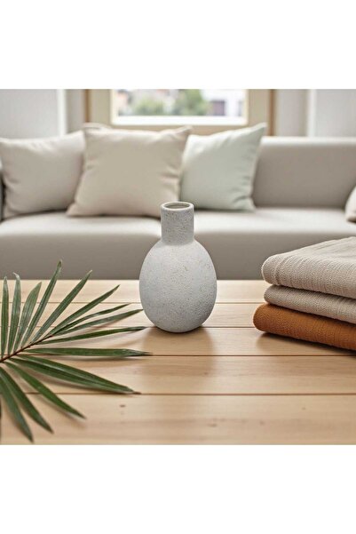 Casco Ceramic vase with a modern design and a neutral color