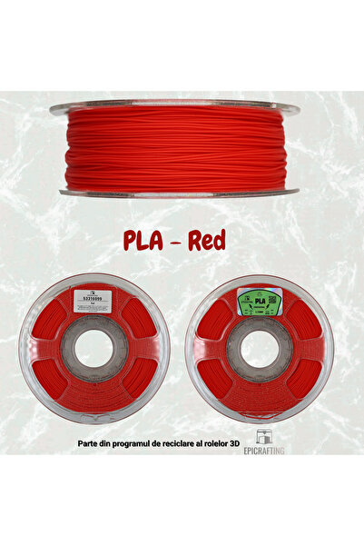 Epic Crafting Filament 3D PLA - RED / ROSU 1KG