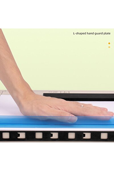 YYB Kağıt Kesici, Güvenlik Korumalı ve Bıçak Kilidi Olan Kağıt Dilimleyici A4 Giyotin Kaliteli Kesim