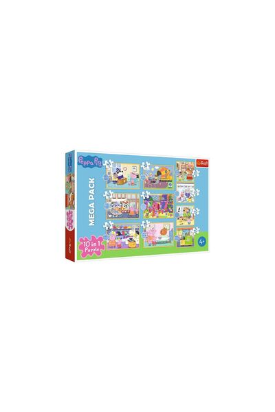 Trefl PUZZLE 10 ÎN 1 Faceți cunoștință cu Peppa Pig