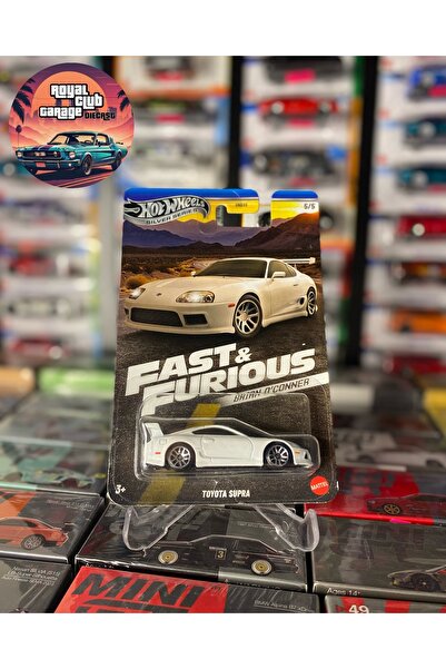 HOT WHEELS TOYOTA SUPRA - BRIAN O'CONNER - FAST AND FURIOUS - BEYAZ (1/64) SI...